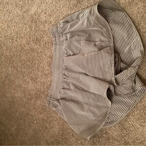 striped lululemon shorts